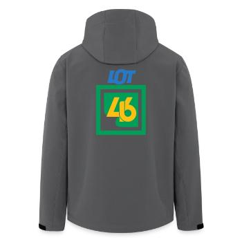 Lot 46  - Veste softshell homme en polyester recyclé Stanley/Stella - noir - Dos - AI Model Male 185 light (185cm)