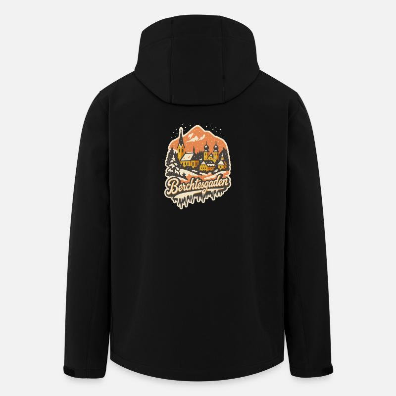 La magie de l’hiver à Berchtesgaden - Veste softshell homme en polyester recyclé Stanley/Stella - noir