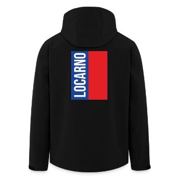 Traditional Ticino souvenir - Men’s Recycled Softshell Jacket by Stanley/Stella - black - Back - AI Model Male 185 light (185cm)