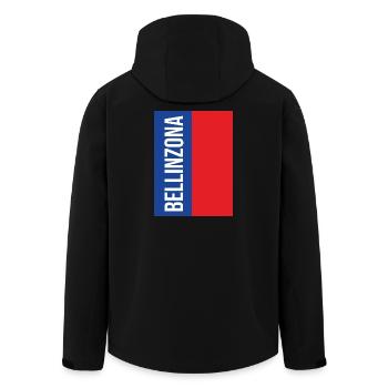 Bellinzona Souvenir - Men’s Recycled Softshell Jacket by Stanley/Stella - black - Back - AI Model Male 185 light (185cm)