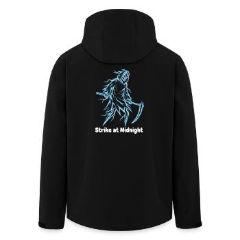 Néon du Squelette de Minuit - Veste softshell homme en polyester recyclé Stanley/Stella - noir - Dos - AI Model Male 185 light (185cm)