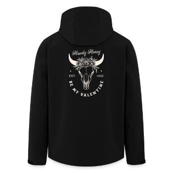 Valentines Day cowboy be my Valentine dark western - Men’s Recycled Softshell Jacket by Stanley/Stella - black - Back - AI Model Male 185 light (185cm)