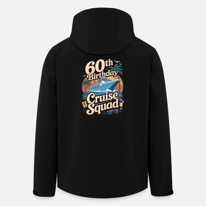 60. Geburtstagscrew - Recycelte Männer Softshell-Jacke von Stanley/Stella - Schwarz