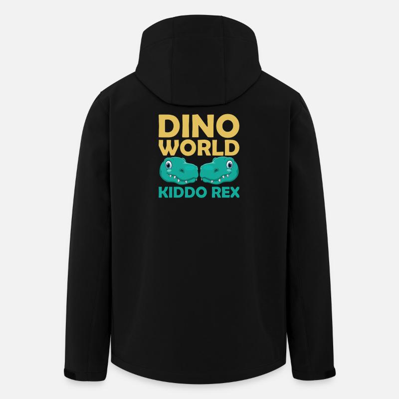 Dino World Kiddo Rex - Men’s Recycled Softshell Jacket by Stanley/Stella - black