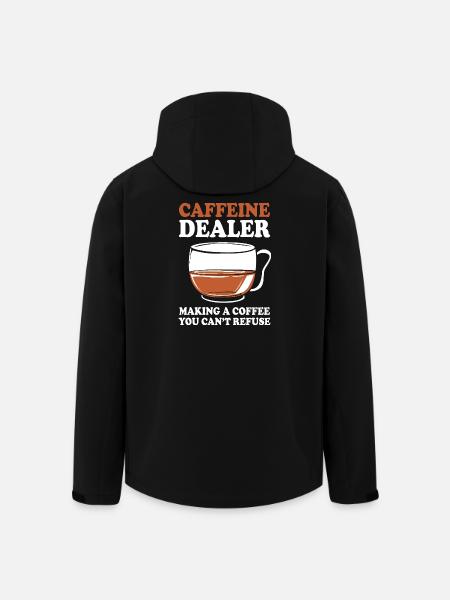 Espresso Koffein Barista Kaffee - Recycelte Männer Softshell-Jacke von Stanley/Stella - Schwarz