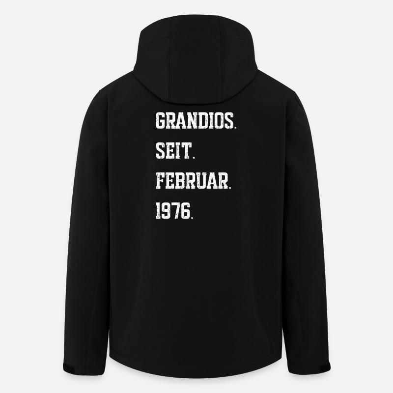 50e anniversaire février 1976 - Veste softshell homme en polyester recyclé Stanley/Stella - noir