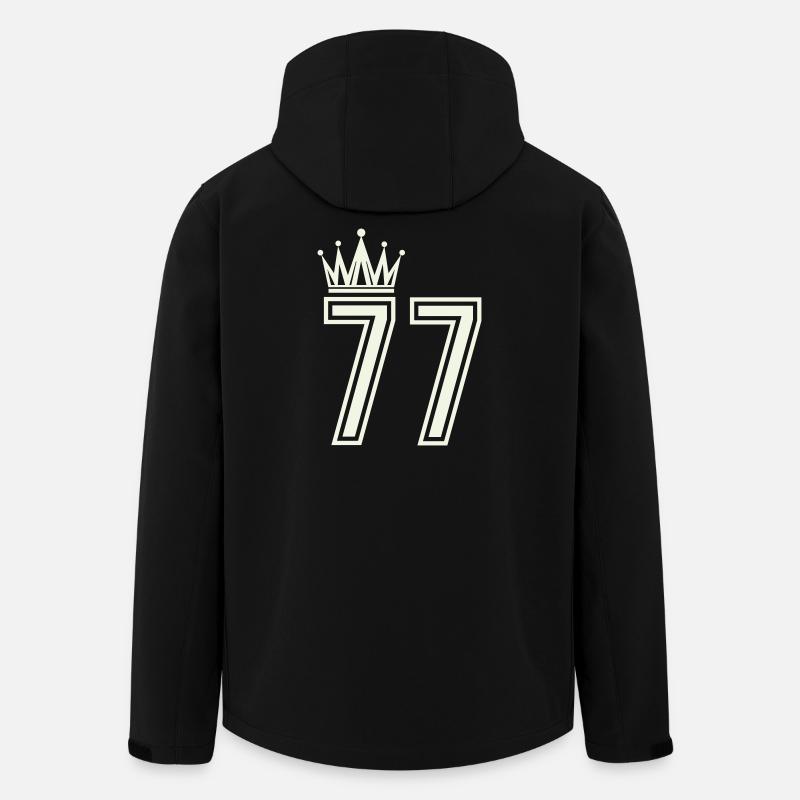 Königliche 77 Ziffern - Recycelte Männer Softshell-Jacke von Stanley/Stella - Schwarz