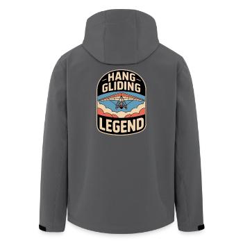 Drachenflieger Hängegleiter Luftsport Enthusiasten - Recycelte Männer Softshell-Jacke von Stanley/Stella - Schwarz - Hinten - AI Model Male 185 light (185cm)