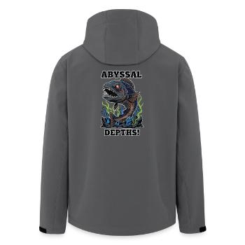 Abyssal Fish Abyssal Depths Fierce - Men’s Recycled Softshell Jacket by Stanley/Stella - black - Back - AI Model Male 185 light (185cm)