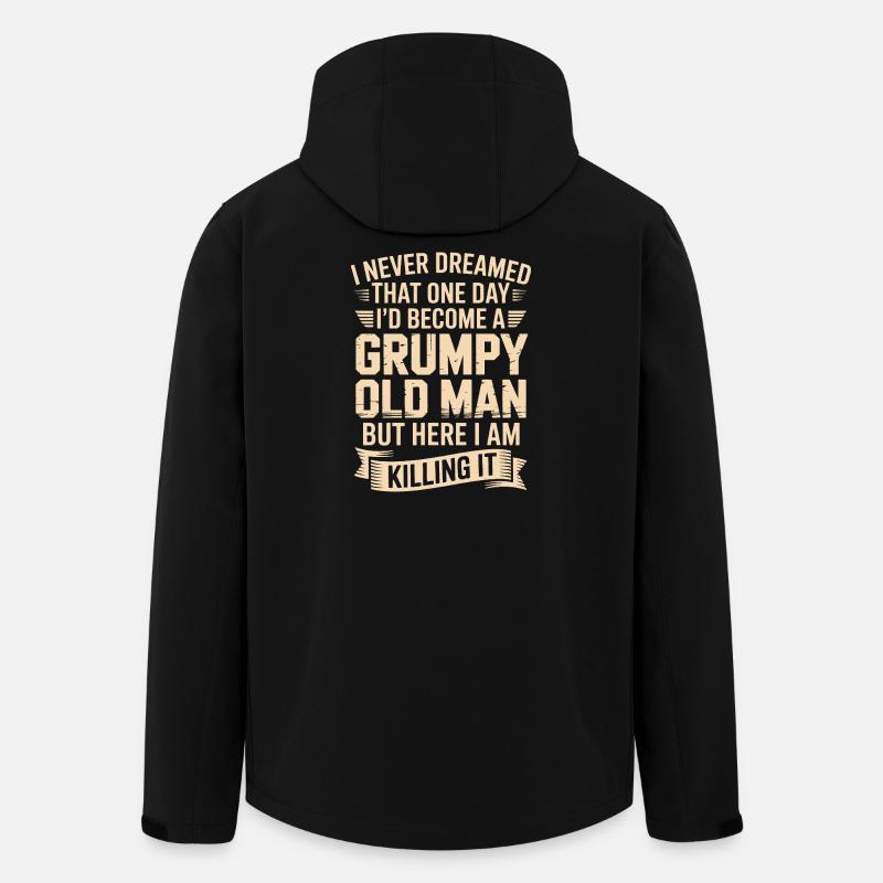 Grumpy Old Man: Killing It - Veste softshell homme en polyester recyclé Stanley/Stella - noir
