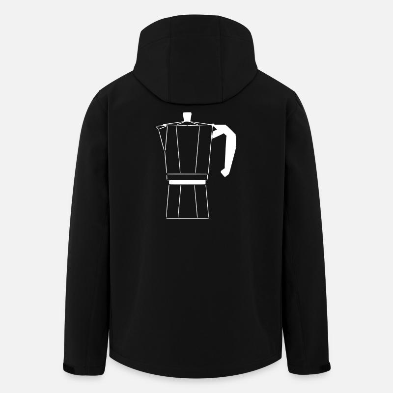 Bialetti - Recycelte Männer Softshell-Jacke von Stanley/Stella - Schwarz