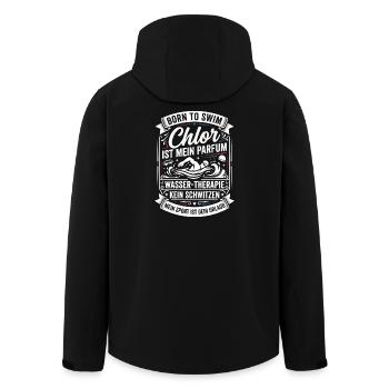 Le chlore est mon parfum : style nage - Veste softshell homme en polyester recyclé Stanley/Stella - noir - Dos - AI Model Male 185 light (185cm)