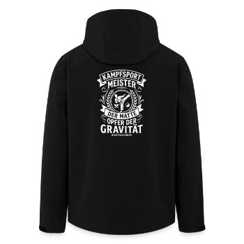 Kampfsport Meister Logo - Recycelte Männer Softshell-Jacke von Stanley/Stella - Schwarz - Hinten - AI Model Male 185 light (185cm)
