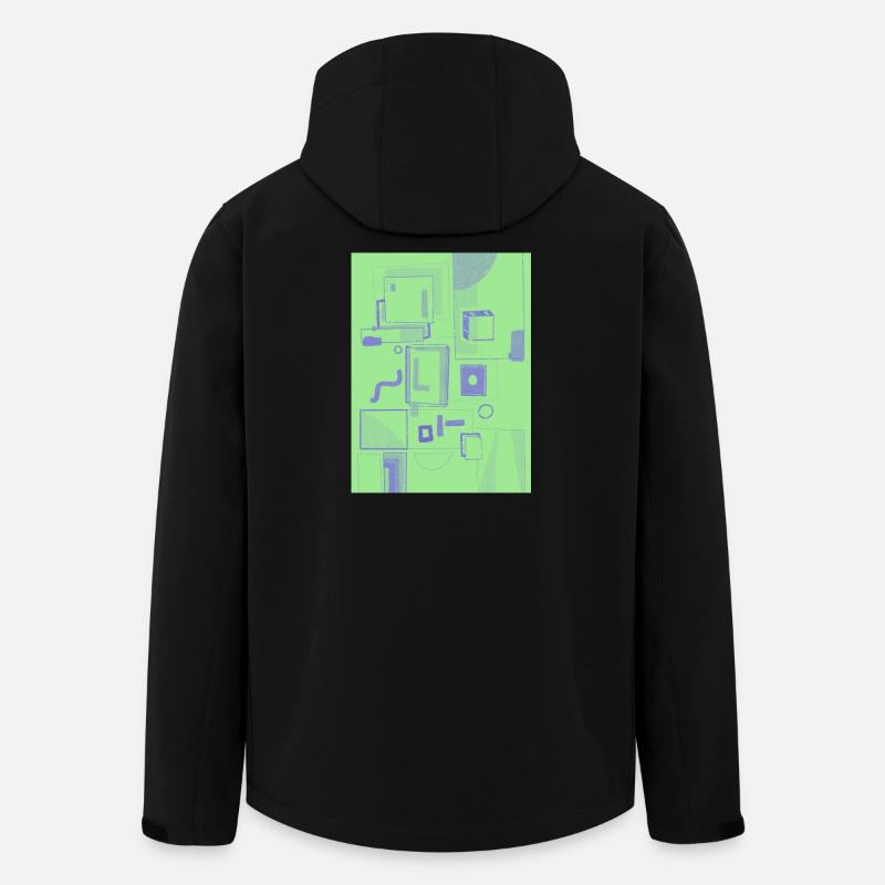 Speech Bubbles - Men’s Recycled Softshell Jacket by Stanley/Stella - black