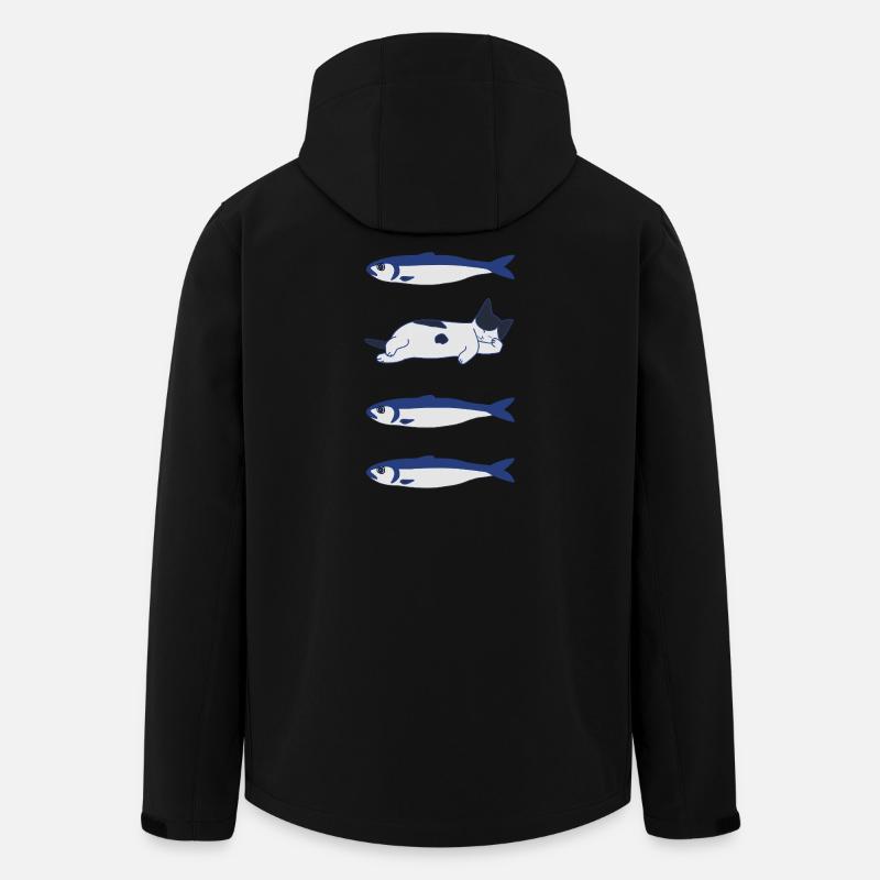 Fisch und Kit - Recycelte Männer Softshell-Jacke von Stanley/Stella - Schwarz