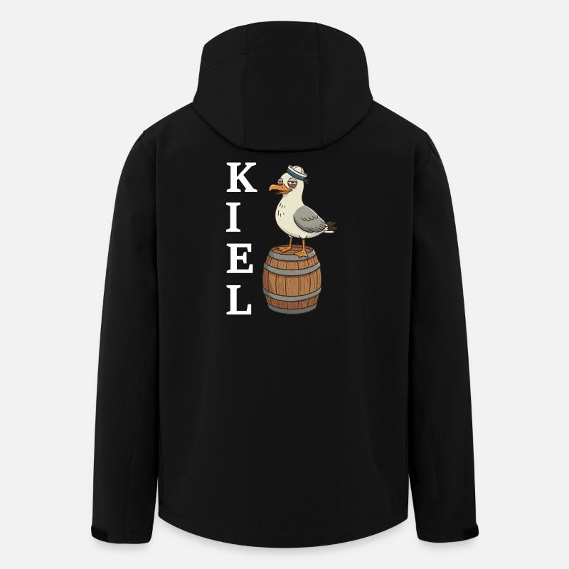 Kiel Seagull - Men’s Recycled Softshell Jacket by Stanley/Stella - black