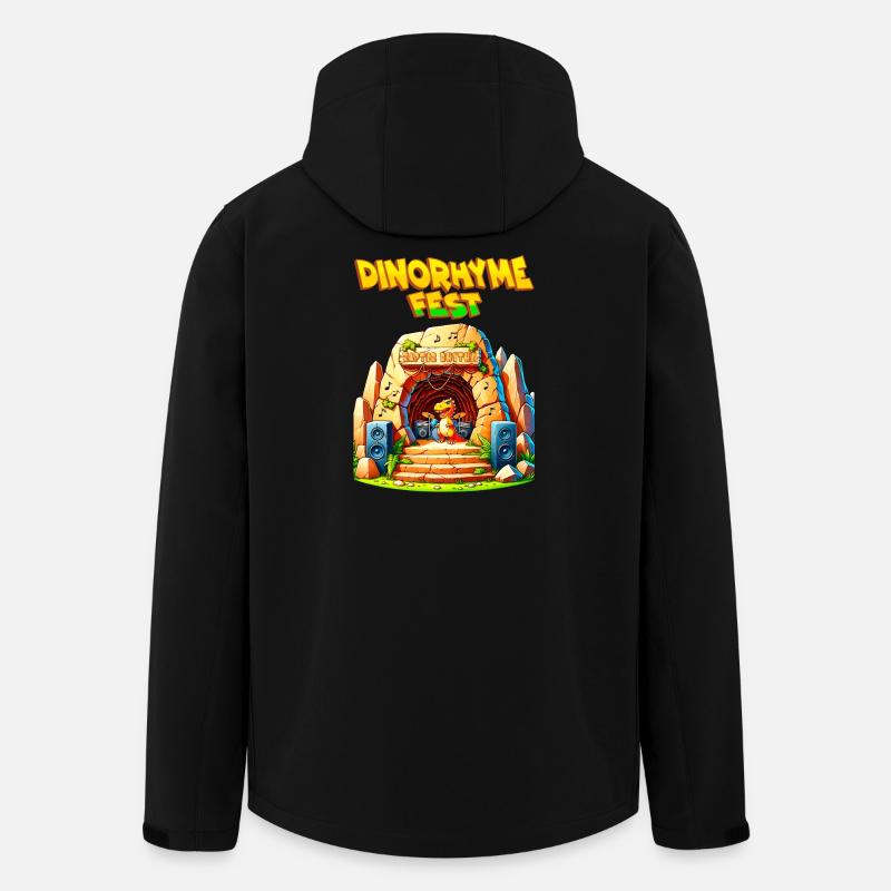 DinoRhyme Fest - Recycelte Männer Softshell-Jacke von Stanley/Stella - Schwarz