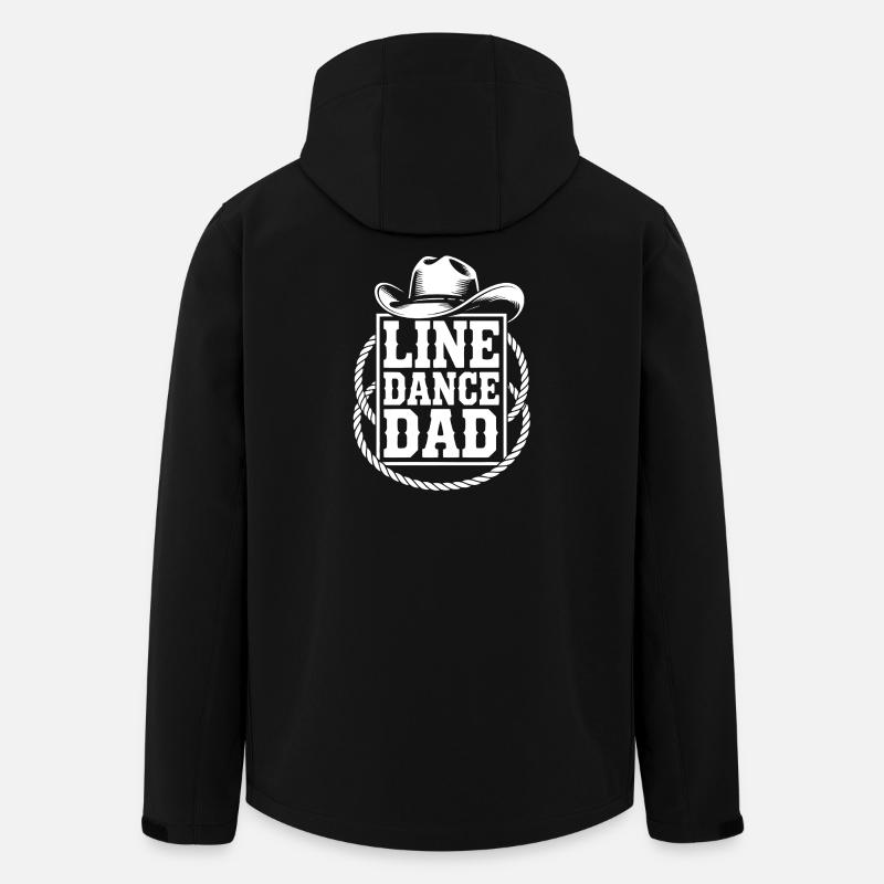 Line Dance Dad - Men’s Recycled Softshell Jacket by Stanley/Stella - black