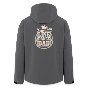 Line Dance Vater - Recycelte Männer Softshell-Jacke von Stanley/Stella - Schwarz - Hinten - AI Model Male 185 light (185cm)