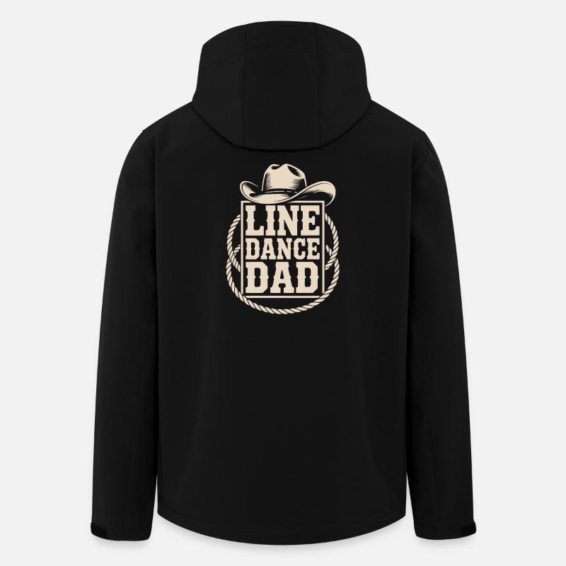 Line Dance Vater - Recycelte Männer Softshell-Jacke von Stanley/Stella - Schwarz
