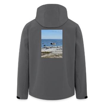 Mode vacances - Veste softshell homme en polyester recyclé Stanley/Stella - noir - Dos - AI Model Male 185 light (185cm)