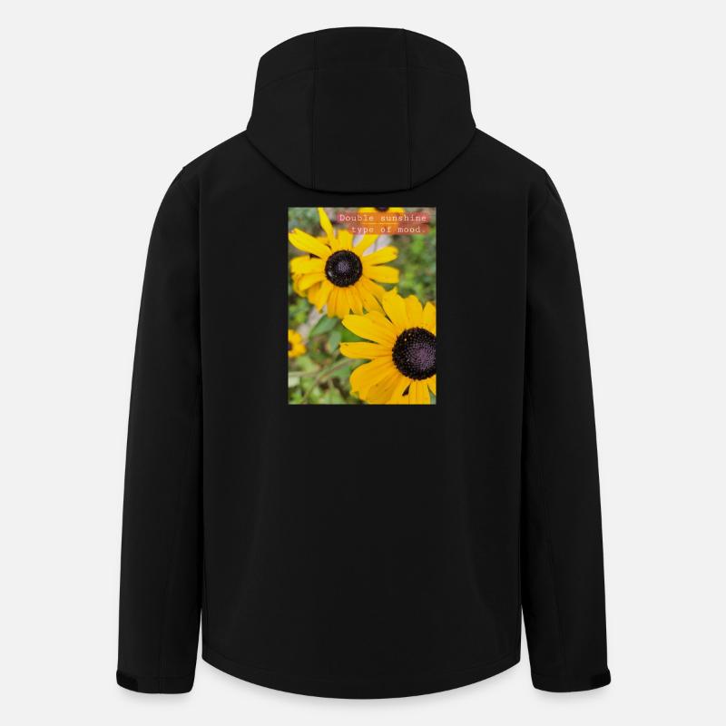 Doppelter Sonnenschein - Recycelte Männer Softshell-Jacke von Stanley/Stella - Schwarz