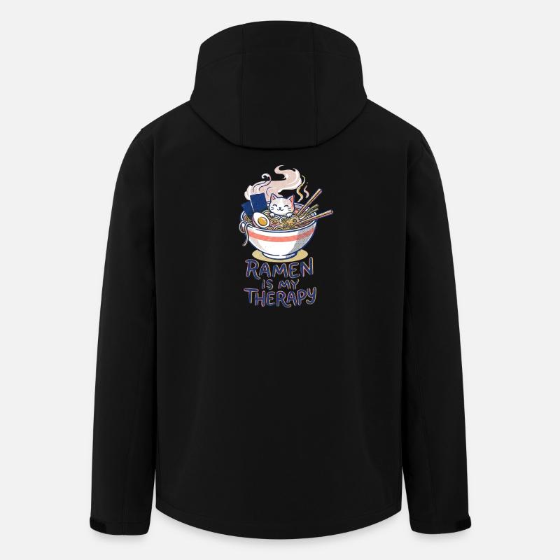 Ramen Therapy - Men’s Recycled Softshell Jacket by Stanley/Stella - black
