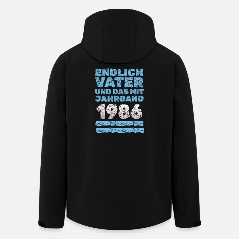 1986 - Recycelte Männer Softshell-Jacke von Stanley/Stella - Schwarz