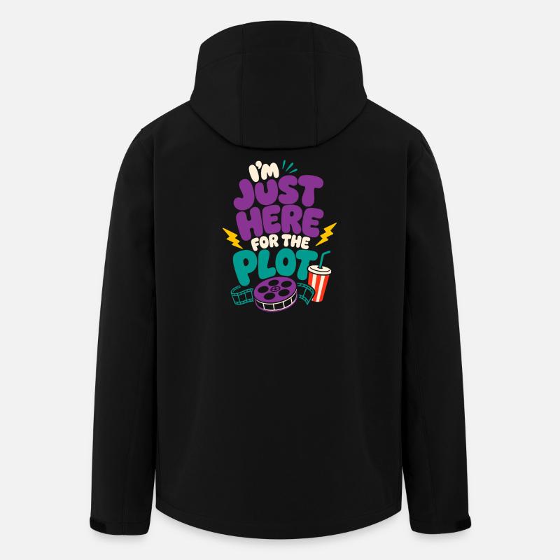 Just Here For The Plot - Men’s Recycled Softshell Jacket by Stanley/Stella - black