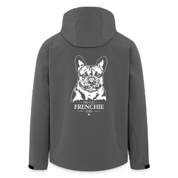 Frenchie Dad Chiens Bouledogue Français Wilsigns - Veste softshell homme en polyester recyclé Stanley/Stella - noir - Dos - AI Model Male 185 light (185cm)