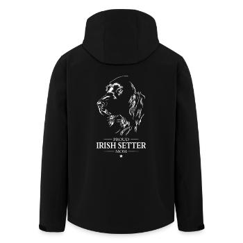Irish Setter Mom Dog Dog Wilsigns - Men’s Recycled Softshell Jacket by Stanley/Stella - black - Back - AI Model Male 185 light (185cm)