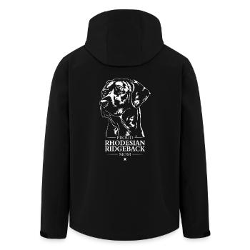 Rhodesian Ridgeback Mom Dog Dog Wilsigns - Men’s Recycled Softshell Jacket by Stanley/Stella - black - Back - AI Model Male 185 light (185cm)