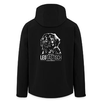LEOTASTISCH Leonberger Spruch Hundespruch Hunde - Recycelte Männer Softshell-Jacke von Stanley/Stella - Schwarz - Hinten - AI Model Male 185 light (185cm)