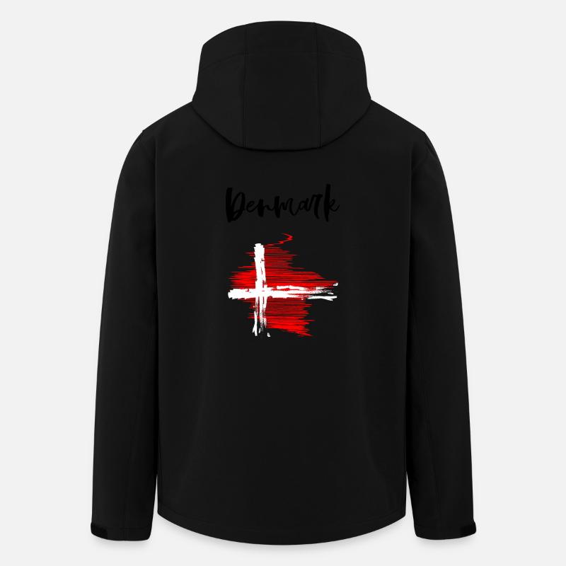 Denmark - Dänemark - Fanshirt - Recycelte Männer Softshell-Jacke von Stanley/Stella - Schwarz