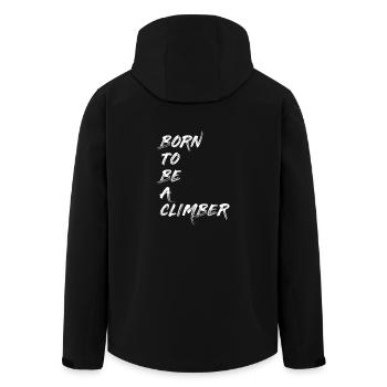 CLIMBER KLETTERER BOULDERER BERGSTEIGER GESCHENK - Recycelte Männer Softshell-Jacke von Stanley/Stella - Schwarz - Hinten - AI Model Male 185 light (185cm)