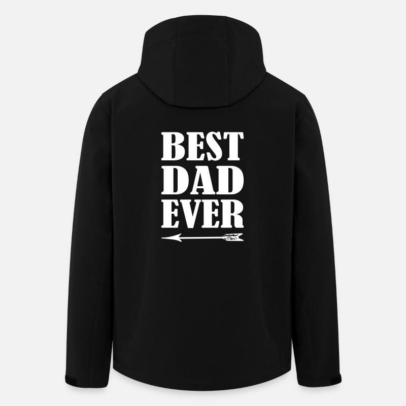 Best Dad Ever - Recycelte Männer Softshell-Jacke von Stanley/Stella - Schwarz
