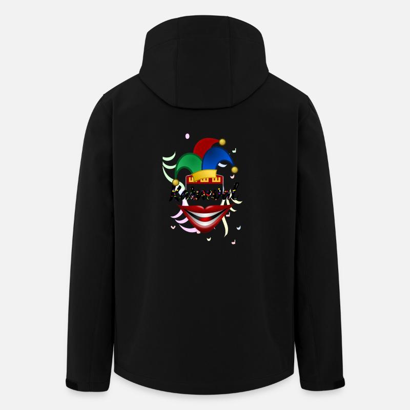 Karneval - Recycelte Männer Softshell-Jacke von Stanley/Stella - Schwarz