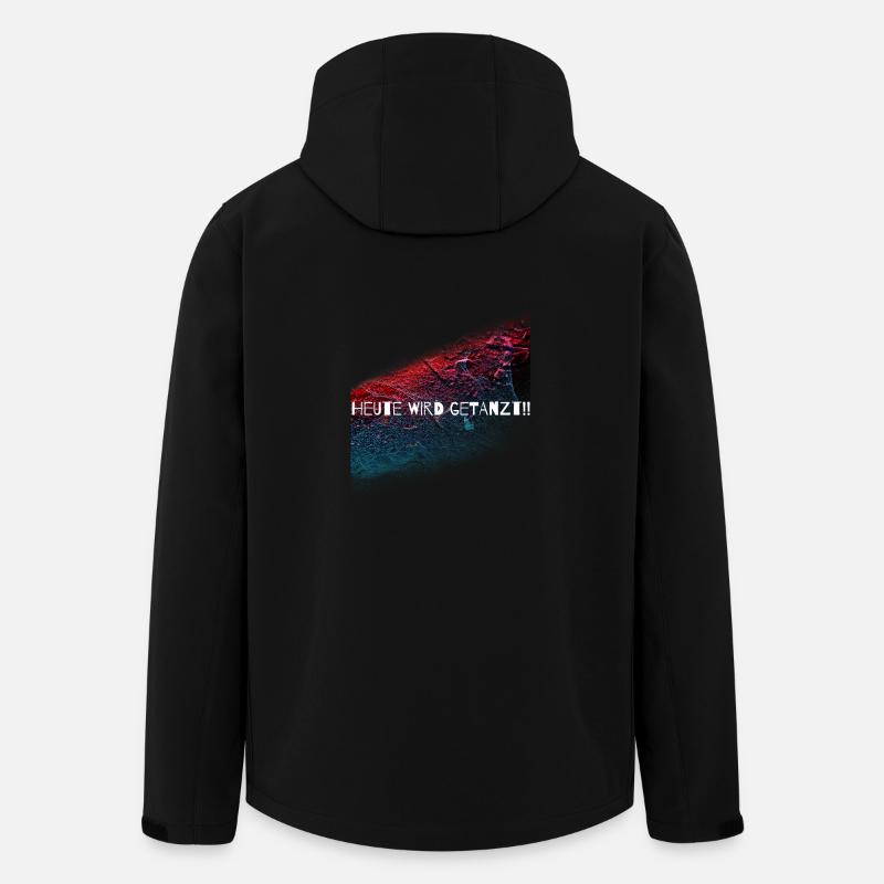 Aujourd’hui on danse,discothèque,danse,cadeau - Veste softshell homme en polyester recyclé Stanley/Stella - noir