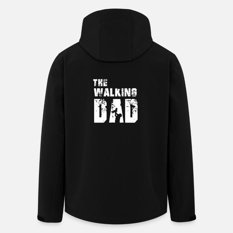 The Walking Dad - Recycelte Männer Softshell-Jacke von Stanley/Stella - Schwarz