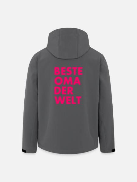 Beste oma der welt - Recycelte Männer Softshell-Jacke von Stanley/Stella - Schwarz