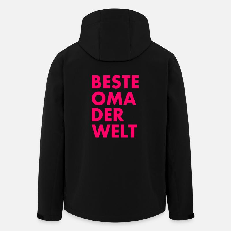 Beste oma der welt - Recycelte Männer Softshell-Jacke von Stanley/Stella - Schwarz