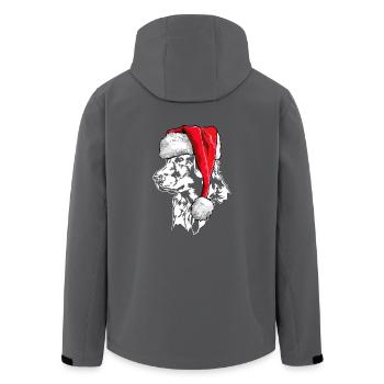 Santa Golden Retriever Weihnachten Hunde Wilsigns - Recycelte Männer Softshell-Jacke von Stanley/Stella - Schwarz - Hinten - AI Model Male 185 light (185cm)