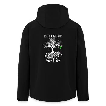 CHEMISE DE SENSIBILISATION À L’AUTISME - Veste softshell homme en polyester recyclé Stanley/Stella - noir - Dos - AI Model Male 185 light (185cm)