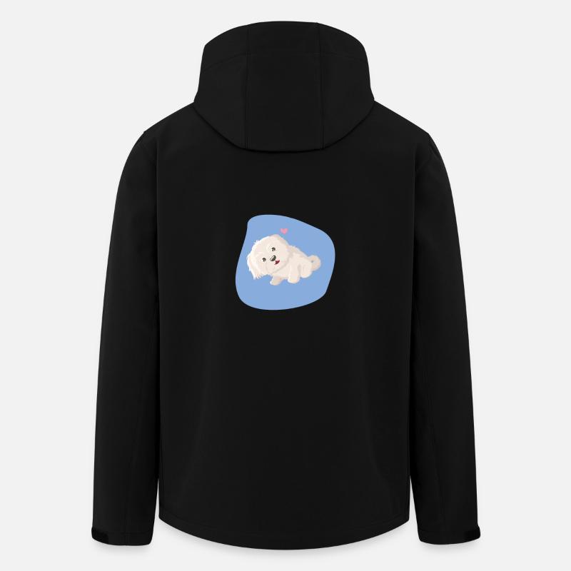 yeux de chien chiot - Veste softshell homme en polyester recyclé Stanley/Stella - noir
