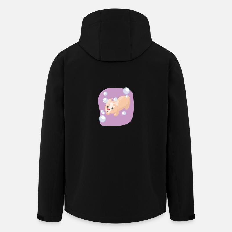 Seifenblasen Hund - Recycelte Männer Softshell-Jacke von Stanley/Stella - Schwarz