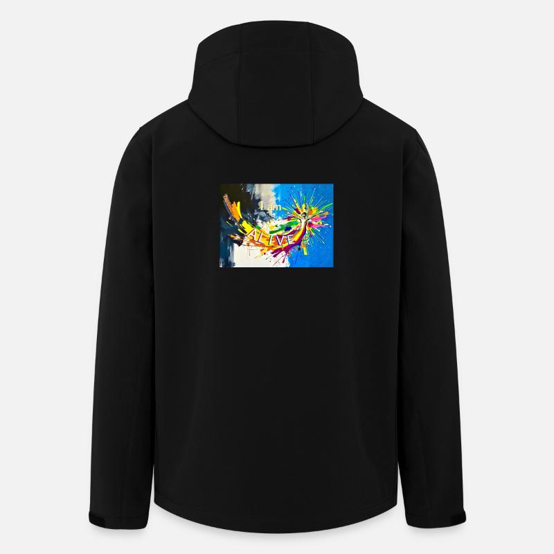 Lebendig - Recycelte Männer Softshell-Jacke von Stanley/Stella - Schwarz