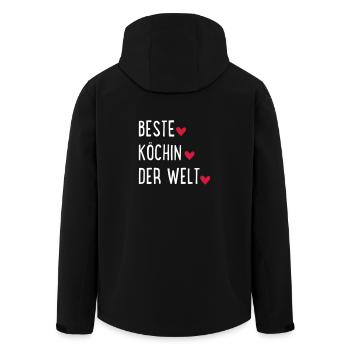 Beste Köchin der Welt - Recycelte Männer Softshell-Jacke von Stanley/Stella - Schwarz - Hinten - AI Model Male 185 light (185cm)