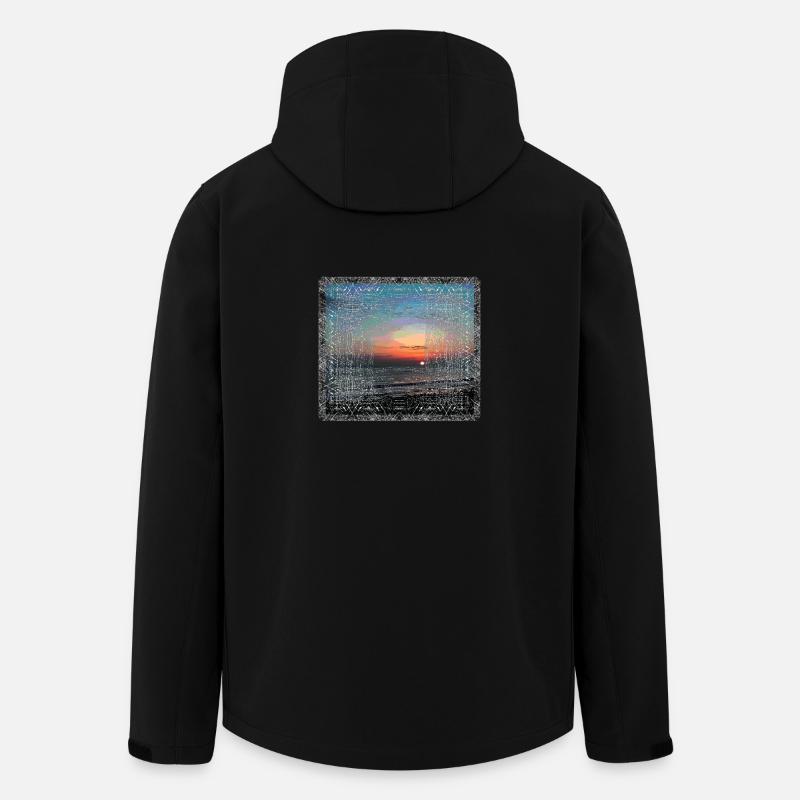 Meer - Recycelte Männer Softshell-Jacke von Stanley/Stella - Schwarz