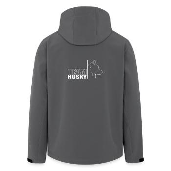TEAM Husky Chien Chien Husky Sibérien Wilsigns - Veste softshell homme en polyester recyclé Stanley/Stella - noir - Dos - AI Model Male 185 light (185cm)