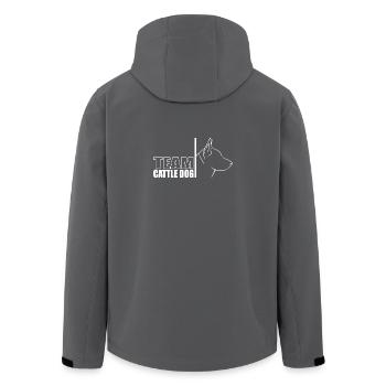 ÉQUIPE Bovins Chien Chien de troupeau Chiens Wilsigns - Veste softshell homme en polyester recyclé Stanley/Stella - noir - Dos - AI Model Male 185 light (185cm)